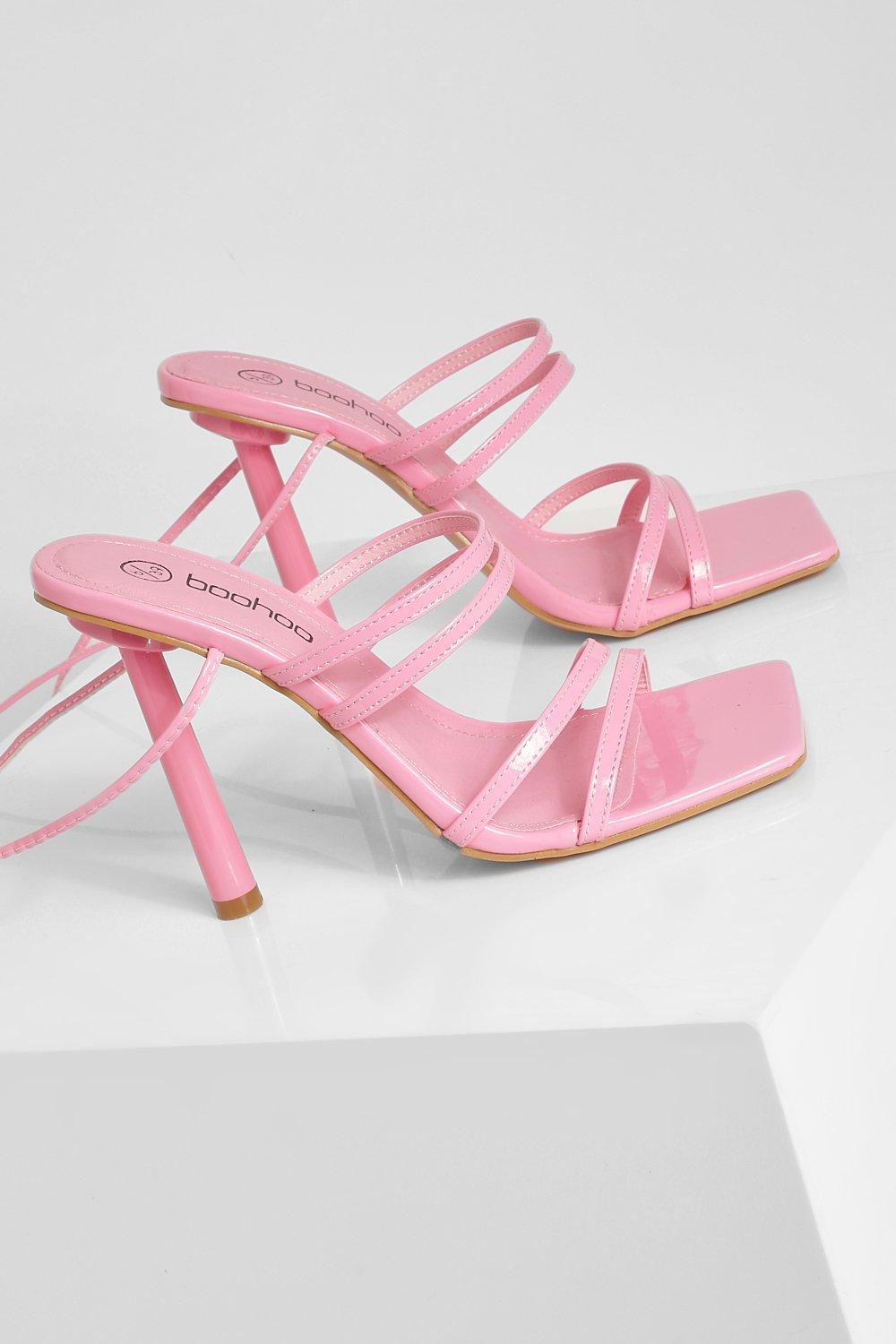 Boohoo hotsell pink heels